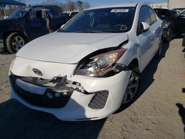 JM1BL1UG6C1551903 - 2012 MAZDA 3 I WHITE photo 2