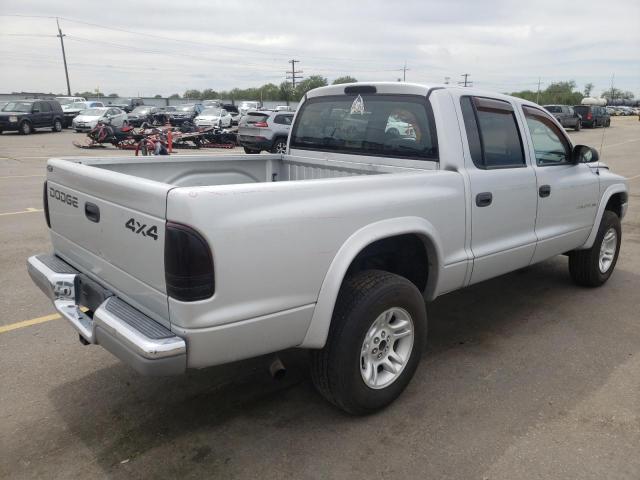 1B7HG2AN91S314143 - 2001 DODGE DAKOTA QUA SILVER photo 4