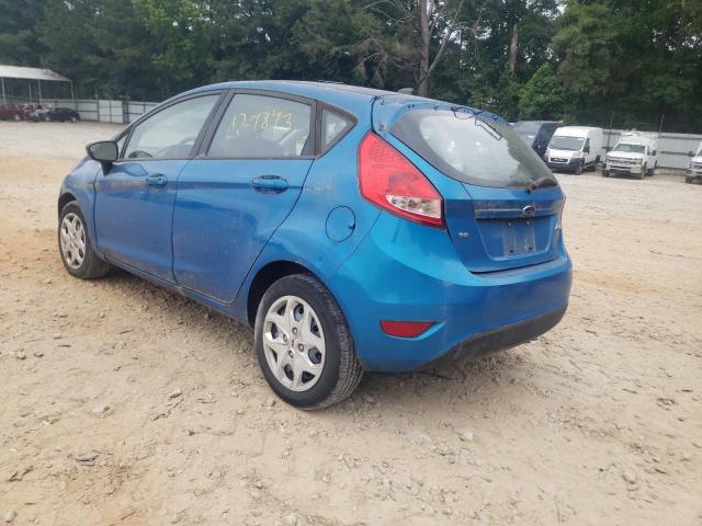 3FADP4EJ1DM161858 - 2013 FORD FIESTA BLUE photo 3