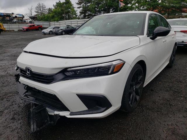 2HGFE2F57NH583424 - 2022 HONDA CIVIC SPOR WHITE photo 2