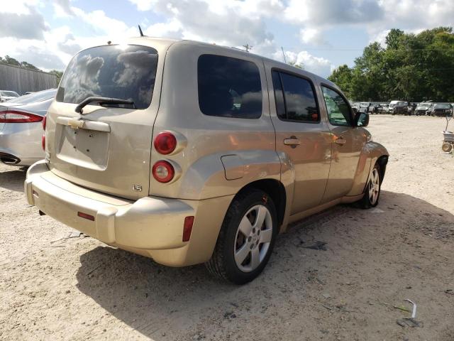 3GNDA13D38S644381 - 2008 CHEVROLET HHR LS GOLD photo 4