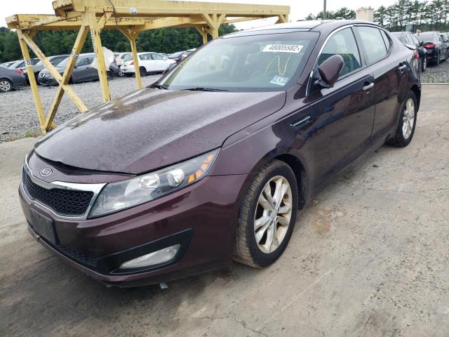 5XXGN4A71CG006587 - 2012 KIA OPTIMA BURGUNDY photo 2