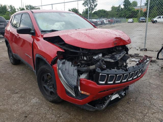 3C4NJDAB0JT284163 - 2018 JEEP COMPASS SP RED photo 1