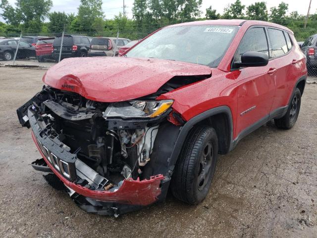 3C4NJDAB0JT284163 - 2018 JEEP COMPASS SP RED photo 2