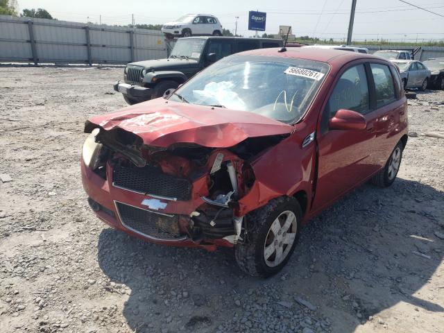 KL1TD66E99B629370 - 2009 CHEVROLET AVEO LS 红色 照片 2