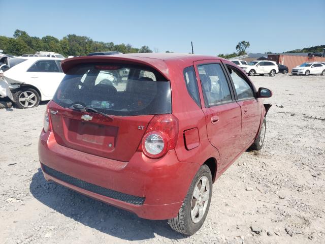 KL1TD66E99B629370 - 2009 CHEVROLET AVEO LS 红色 照片 4
