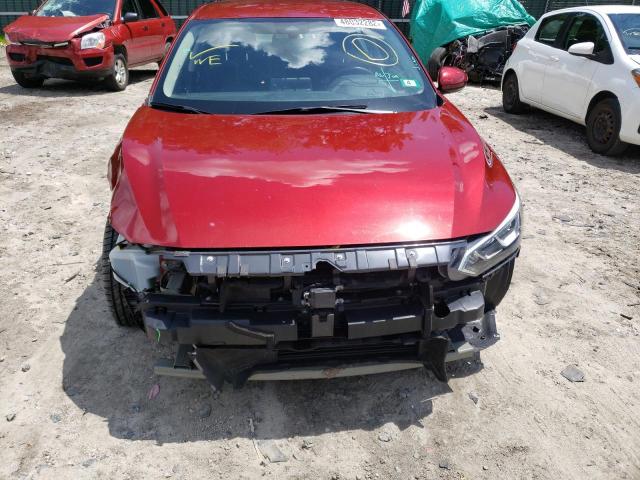 3N1AB8CV7LY220432 - 2020 NISSAN SENTRA SV RED photo 9