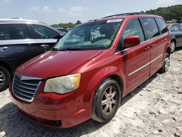 2A8HR541X9R571113 - 2009 CHRYSLER TOWN & COU MAROON photo 2