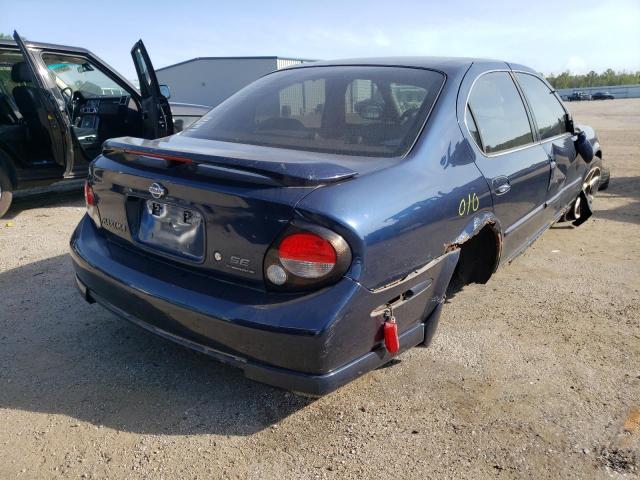 JN1CA31A01T103389 - 2001 NISSAN MAXIMA GXE BLUE photo 4