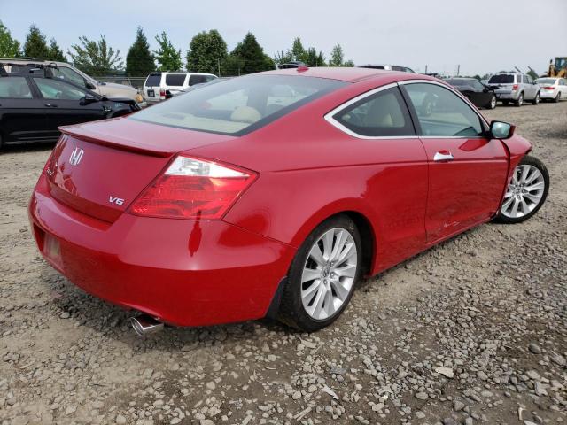 1HGCS22889A005526 - 2009 HONDA ACCORD RED photo 4