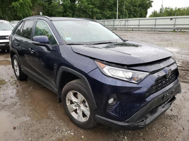 2T3P1RFV9MW192121 - 2021 TOYOTA RAV4 XLE BLUE photo 1