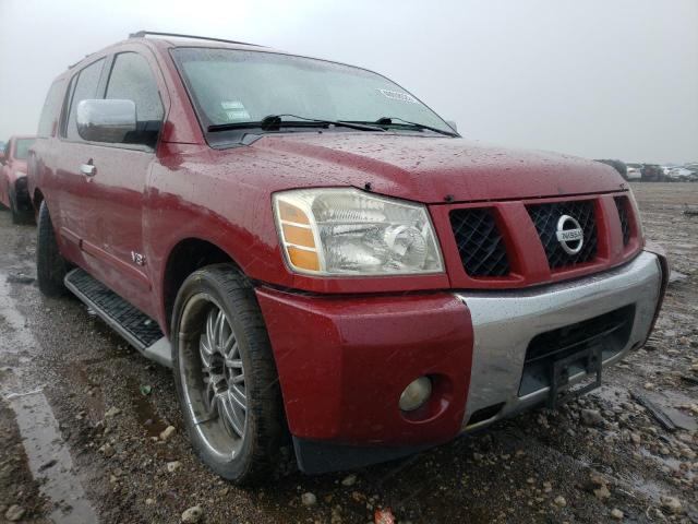 5N1AA08A65N700870 - 2005 NISSAN ARMADA SE RED photo 1