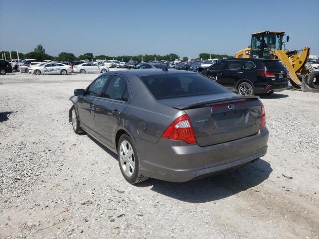 3FAHP0HAXCR436084 - 2012 FORD FUSION SE GRAY photo 3