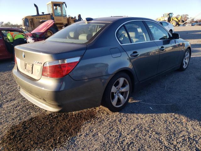 WBANE73537CM49623 - 2007 BMW 5 SERIES GRAY photo 4