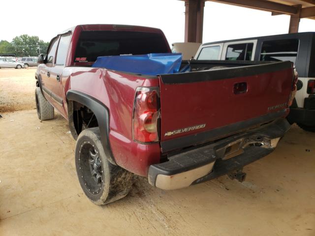 1GCHK23164F162358 - 2004 CHEVROLET SILVERADO MAROON photo 3