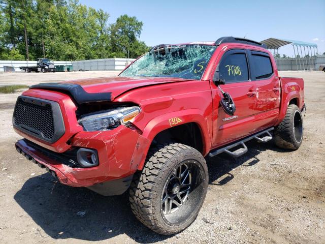 5TFAZ5CN9HX023827 - 2017 TOYOTA TACOMA DOU RED photo 2