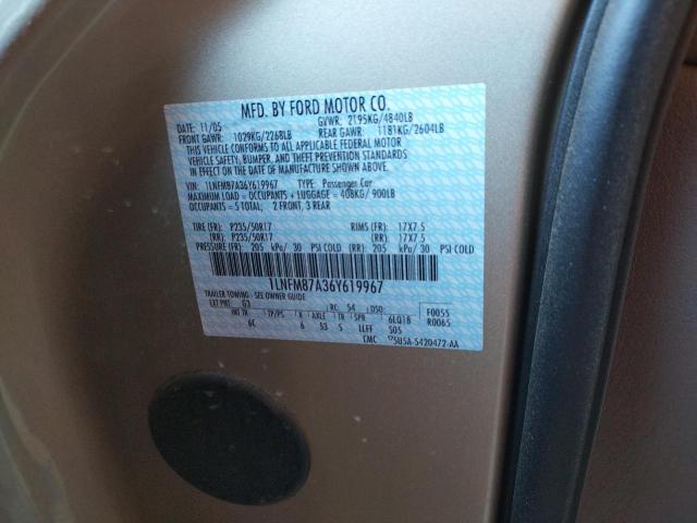 1LNFM87A36Y619967 - 2006 LINCOLN LS 银色 照片 10