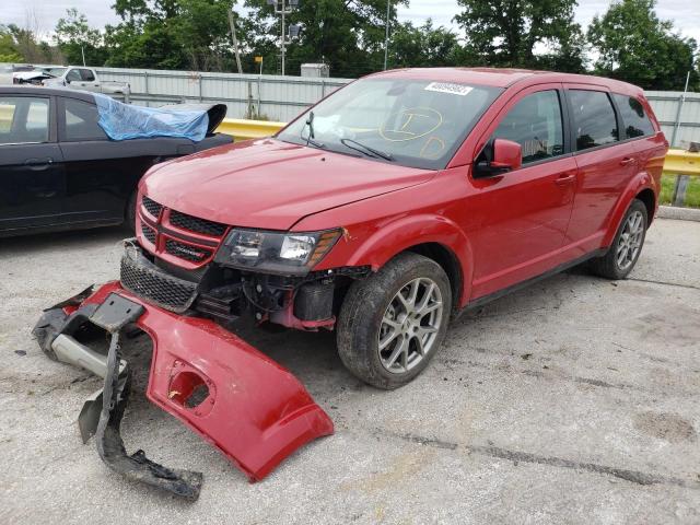 3C4PDCEG7JT473442 - 2018 DODGE JOURNEY GT RED photo 2