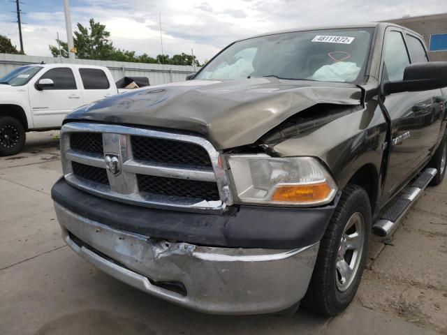 1C6RD7KT0CS110963 - 2012 DODGE RAM 1500 S GREEN photo 9