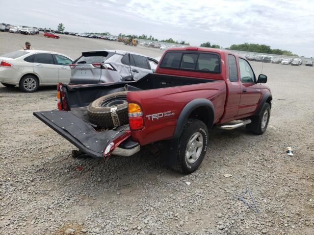 5TESM92N23Z236762 - 2003 TOYOTA TACOMA XTR RED photo 4