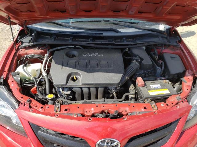 2T1BU4EE6BC664689 - 2011 TOYOTA CORROLLA RED photo 7