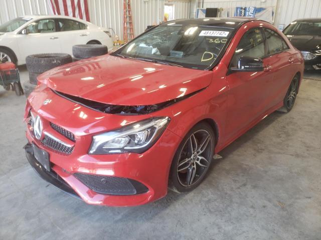 WDDSJ4GB3KN748709 - 2019 MERCEDES-BENZ CLA 250 4M RED photo 2