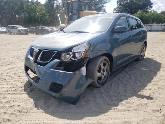 5Y2SP67869Z468178 - 2009 PONTIAC VIBE TEAL photo 2