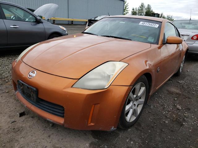 JN1AZ34E03T016707 - 2003 NISSAN 350Z COUPE ORANGE photo 2