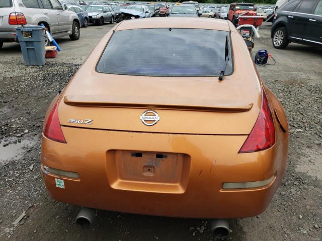 JN1AZ34E03T016707 - 2003 NISSAN 350Z COUPE ORANGE photo 6