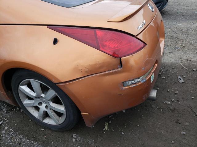 JN1AZ34E03T016707 - 2003 NISSAN 350Z COUPE ORANGE photo 9