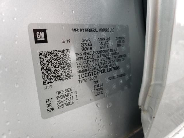 1GCGTCEN3L1107098 - 2020 CHEVROLET COLORADO LT  photo 10