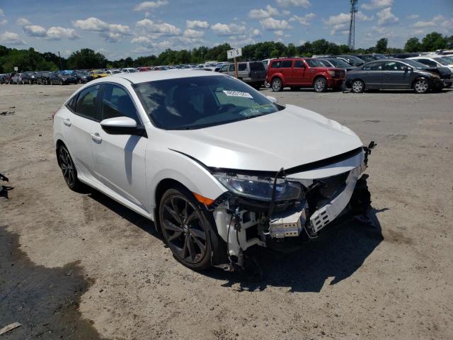 19XFC2F81KE010735 - 2019 HONDA CIVIC SPOR WHITE photo 1