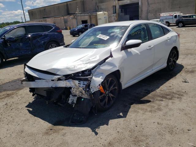19XFC2F81KE010735 - 2019 HONDA CIVIC SPOR WHITE photo 2
