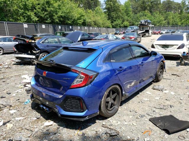 SHHFK7H4XHU221752 - 2017 HONDA CIVIC SPOR BLUE photo 4