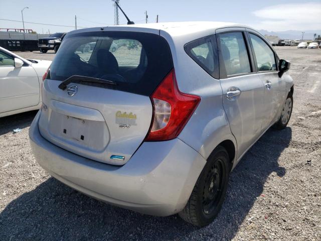 3N1CE2CP9FL401337 - 2015 NISSAN VERSA NOTE SILVER photo 4