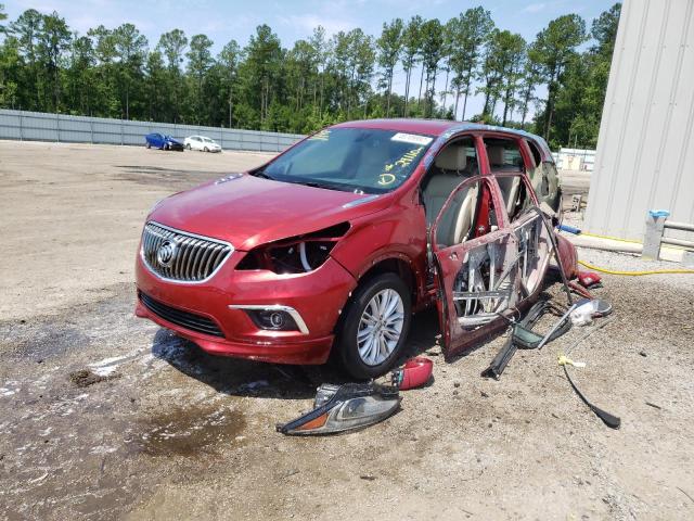 LRBFXBSA4JD056779 - 2018 BUICK ENVISION P RED photo 2