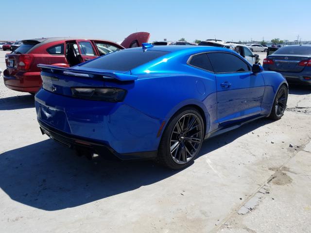 1G1FK1R65H0211488 - 2017 CHEVROLET CAMARO ZL1 BLUE photo 4