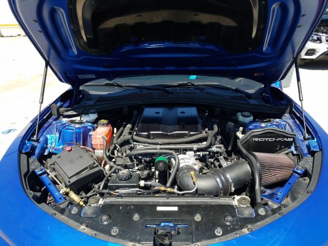 1G1FK1R65H0211488 - 2017 CHEVROLET CAMARO ZL1 BLUE photo 7