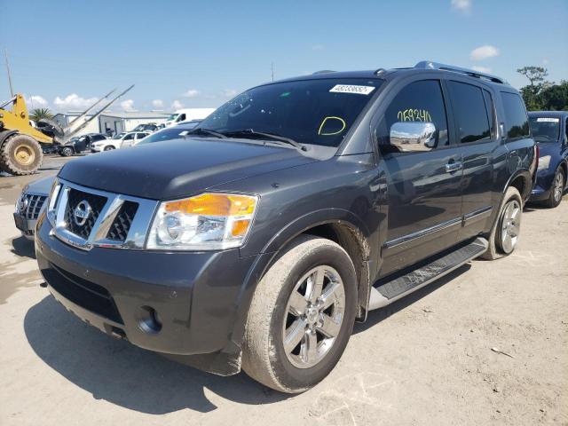 5N1AA0NE8BN622806 - 2011 NISSAN ARMADA PLA GRAY photo 2