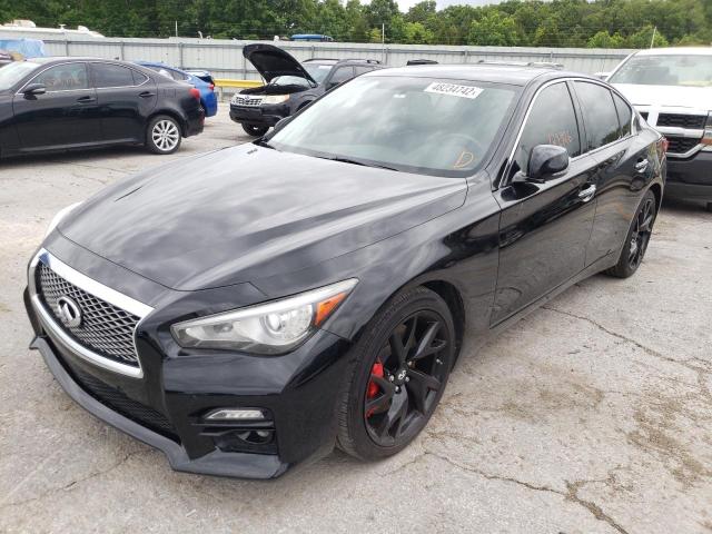 JN1BV7AP2FM337417 - 2015 INFINITI Q50 BASE BLACK photo 2