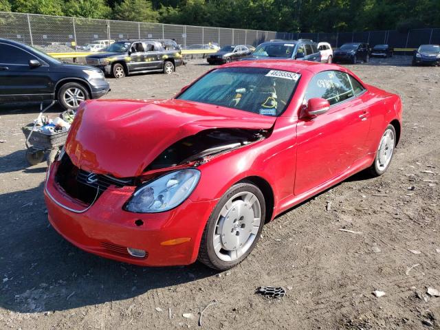 JTHFN48Y620026245 - 2002 LEXUS SC 430 RED photo 2