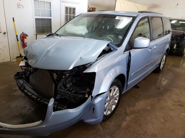 2C4RC1BG5DR753470 - 2013 CHRYSLER TOWN & COU BLUE photo 2