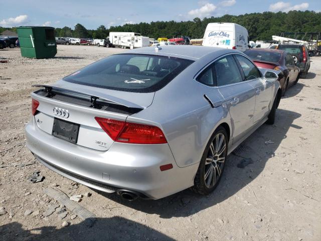 WAU2GBFCXEN004355 - 2014 AUDI A7 PRESTIG SILVER photo 4