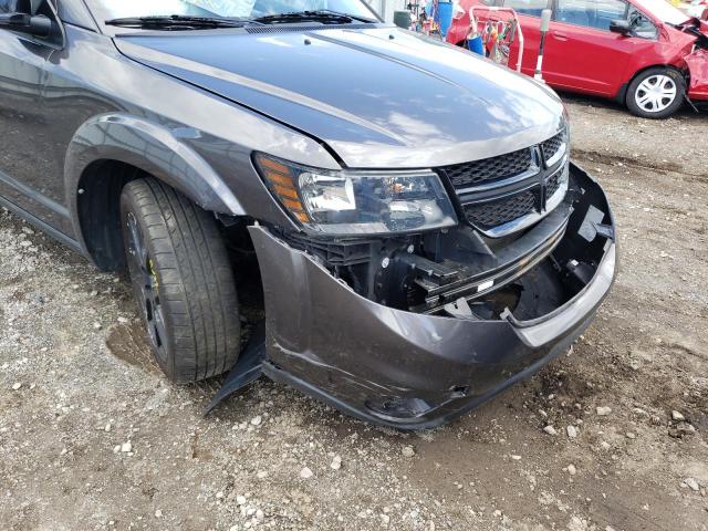 3C4PDCEGXJT448888 - 2018 DODGE JOURNEY GT CHARCOAL photo 9