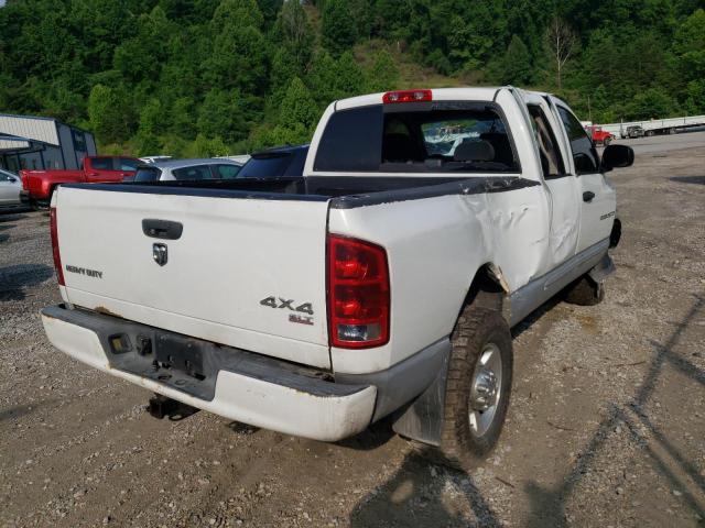 3D7KS28C95G770350 - 2005 DODGE RAM 2500 S WHITE photo 4