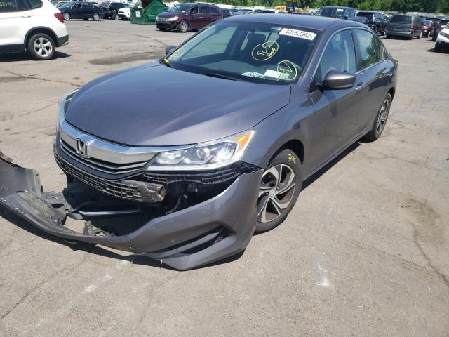 1HGCR2F36HA233467 - 2017 HONDA ACCORD LX GRAY photo 2