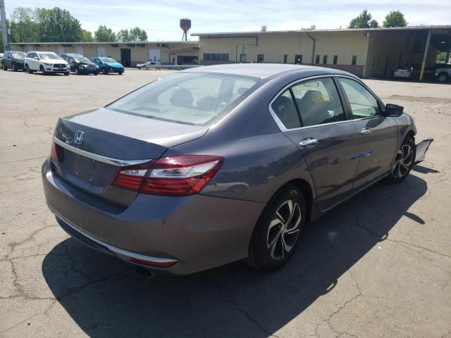 1HGCR2F36HA233467 - 2017 HONDA ACCORD LX GRAY photo 4