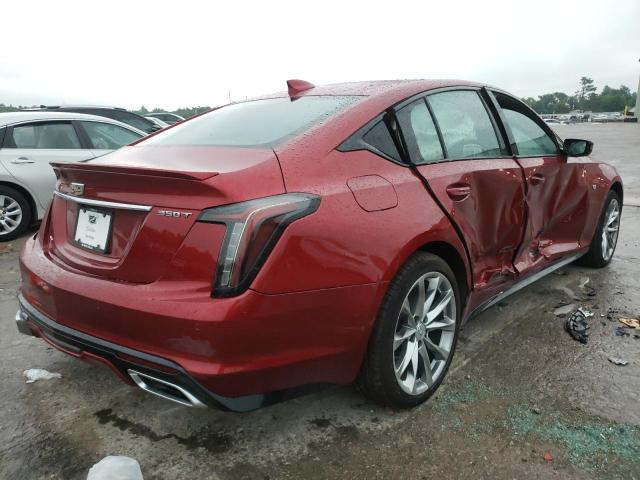 1G6DU5RK1N0115448 - 2022 CADILLAC CT5 SPORT MAROON photo 4