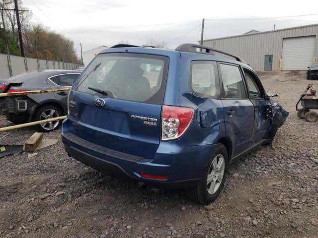 JF2SH6BC5AH906368 - 2010 SUBARU FORESTER X BLUE photo 4