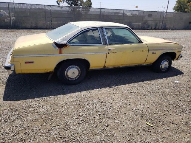 1Y27Q6L105542 - 1976 CHEVROLET SEDAN YELLOW photo 9